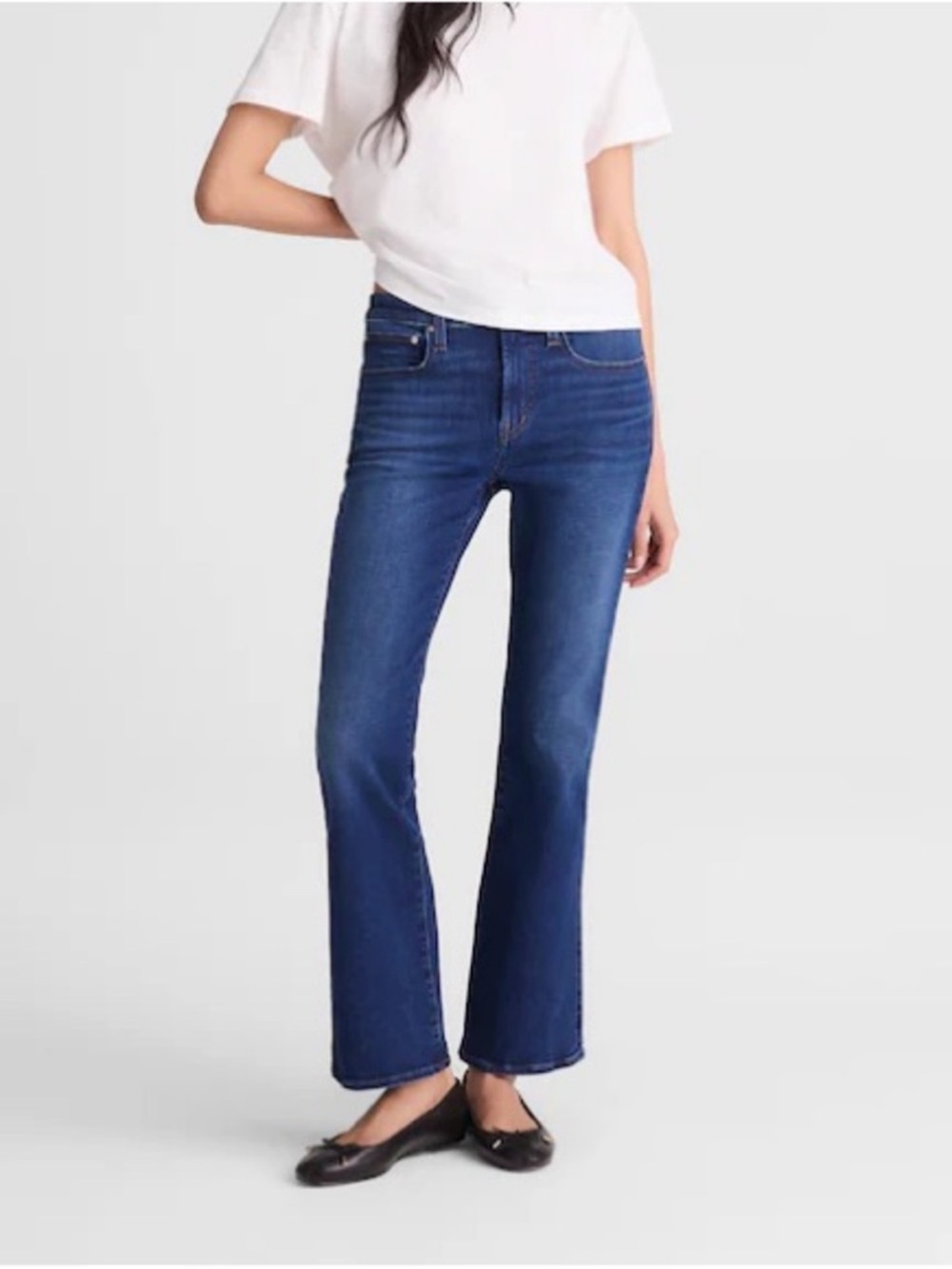 Madewell The Stretch Flare Crop Jean
